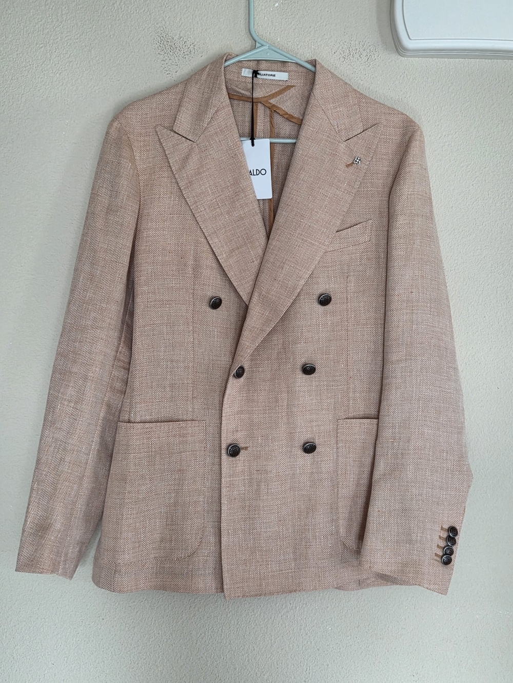 Tagliatore Mens Giacci Linen Wool Double Breasted Blazer NWT Size 40R